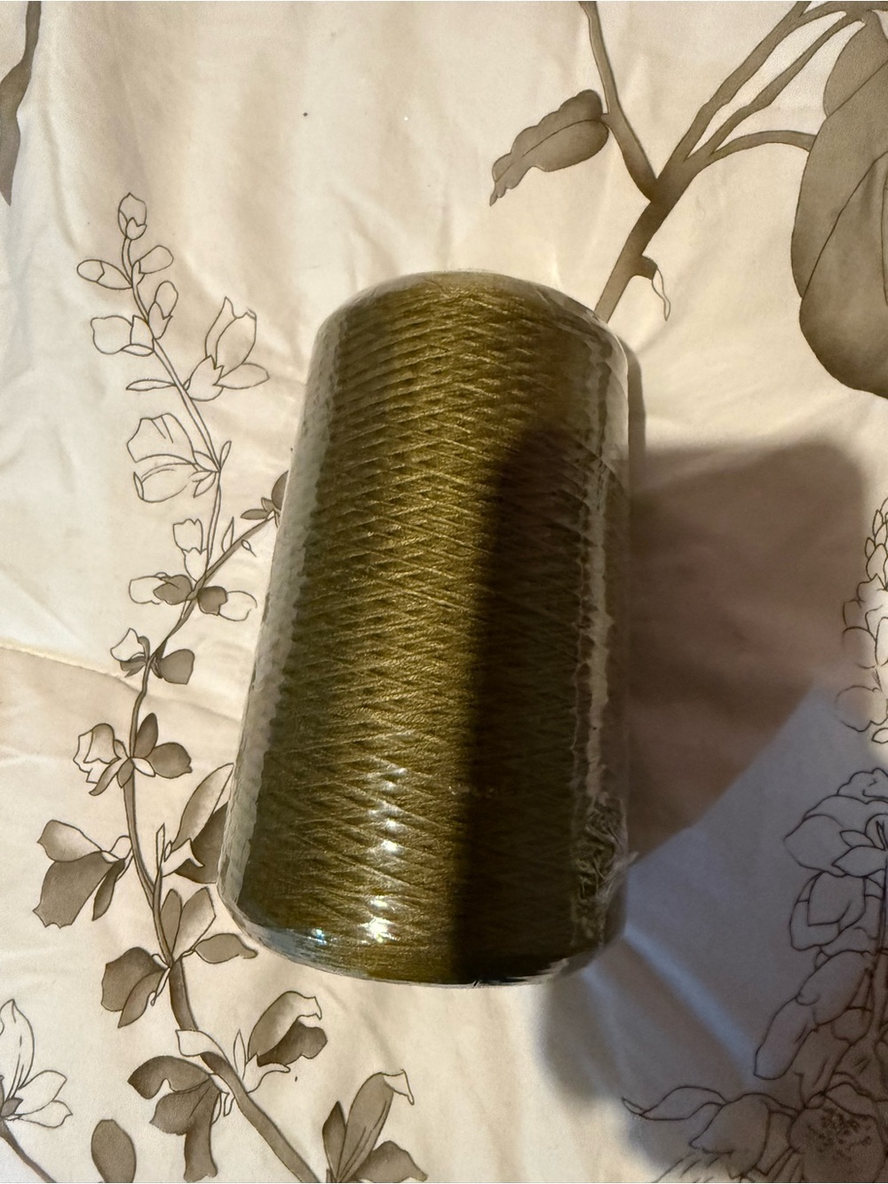 Silk City Fibres Cone of Bamboo Yarn in Green Tea